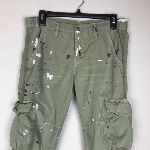 NSF women’s Basquiat Paint Splatter Cargo Pants - Picture 7 of 8